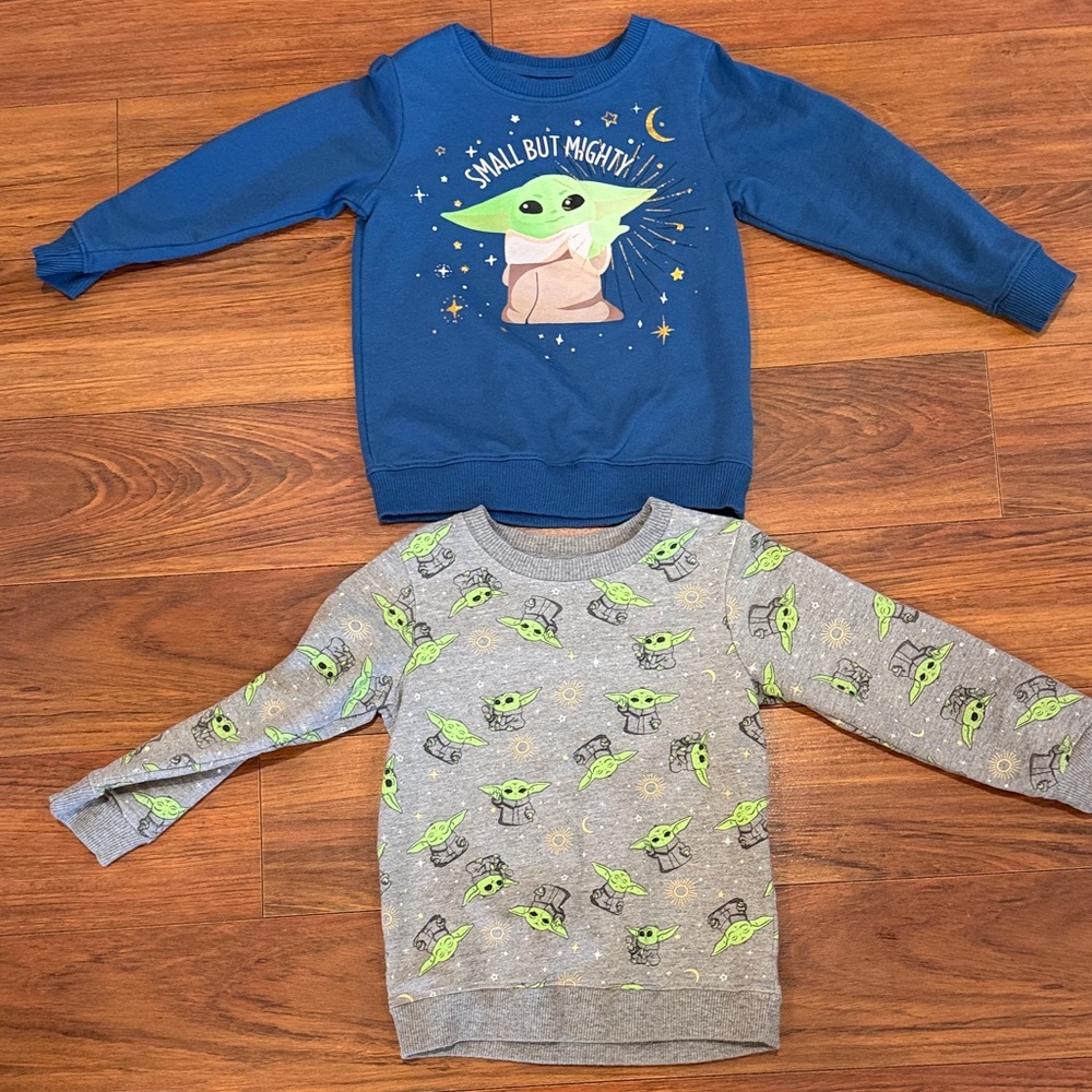 Star Wars Blue and Gray Kids Sweatshirts